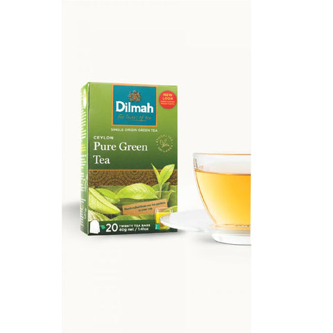 DILMAH TAG CEYLON GREEN TEA 20 TEABAGS